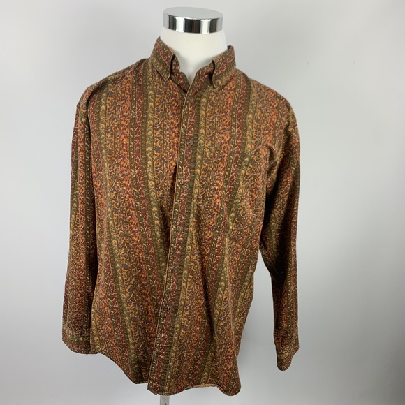 Ralph Lauren XL CHAPS Button Front Shirt Long Slee - Picture 1 of 4